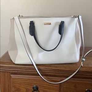 Kate Spade neutral color block work tote